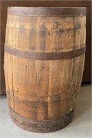 Vintage Oak Barrel - Explosives Barrel
