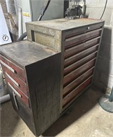 Tall tool chest with vice on top