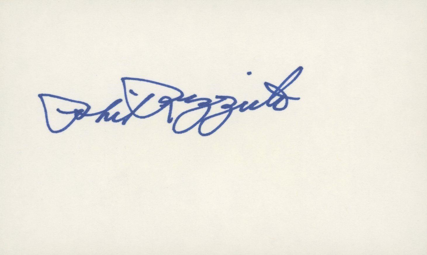 Phil Rizzuto original signature