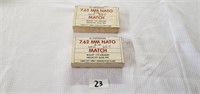 (2) 7.62mm Nato Match Boxes (full)