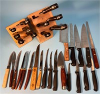 Lot of Miscellaneous Cooking and Steak Knives