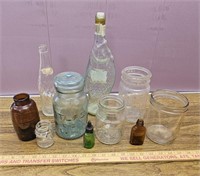 Old Glass Bottles & Mason Jars