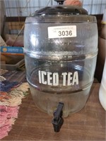 Vintage Glass Iced Tea dispenser- large