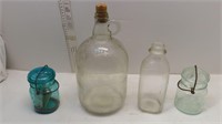 glass growler, jars