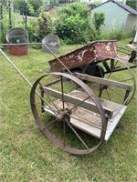 2 wheel homemade garden cart