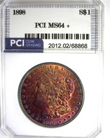 1898 Morgan PCI MS64+ Gorgeous Color