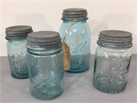 Vintage Ball, Atlas, Mission Jars w/Zinc Lids