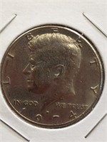 1974 Kennedy half dollar