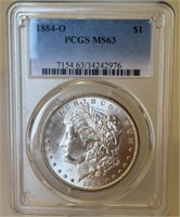 1884-O MS63 SILVER MORGAN DOLLAR $1 PCGS