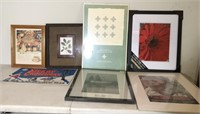 Lot of Mixed Artwork Frames Christmas