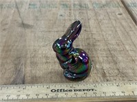 Miniature Fenton Glass Rabbit