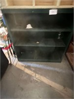 BLACK SHELVING CABINET