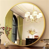 HARRITPURE Round Mirror 18 Gold Wall Mounted