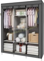Portable Closet with Hanging Rods  50x18x66in