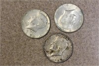 Lot of 3 Kennedy Halves