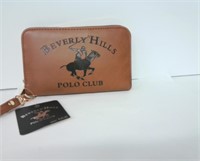 Beverly Hills Polo Club NWT Cognac Brown Wristlet