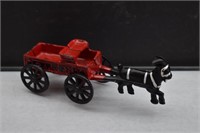 Cast Iron Goat and Express Wagon