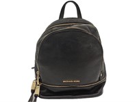 MK Black Pebble Leather Backpack