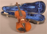 Antique Violin After Joseph Guarnerius in Case.