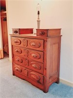 Antique 3 Drawer Walnut Dresser