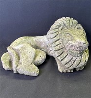 Vintage decorative concrete lion