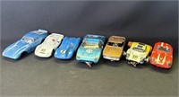 7 vintage slot cars