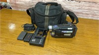 Retro JVC GR-SXM240 Video Camera with Accessories