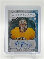 Juuse Saros Autographed Hockey Card