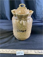 Vintage McCoy Cookie Jar - Looks like a Burlap Bag