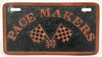 Vintage Pace Makers 500 Car Club Plaque