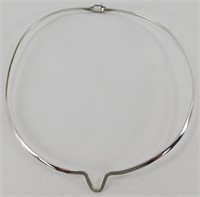 Vintage Sterling Silver Collar - 17.1 grams