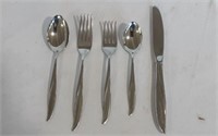 Vintage Stegor 62-Piece Stainless Flatware Set