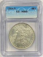 1904-O Morgan Silver Dollar MS-65
