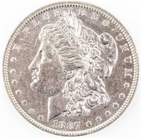 Coin 1887-O  Morgan Silver Dollar Almost Unc.