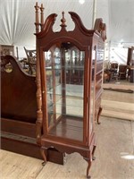 AMERICAN DREW QUEEN ANNE TALL CURIO