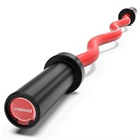 Synergee Commercial EZ Curl Olympic Bar Red