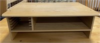 (J) Wood Lap Desk With Storage 22” Wide X 14”