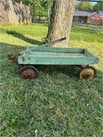 Antique Handmade wood & Metal Child's Wagon
