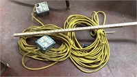 2 extension cord w/multi plug-ins