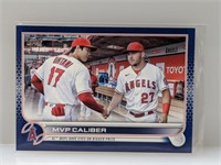2022 Topps Update Trout & Ohtani (Blue Border)