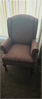 Wingback chair in fair condition small rip on