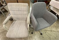 2 swivel office chairs