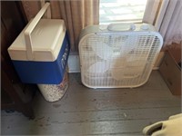 Electric Fan, Mead Cooler, Waste Can