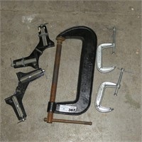 Large C Clamp, Corner Clamps, Etc