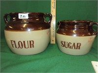 Monmouth sugar/flour jars (no lids)