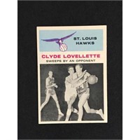 1961 Fleer Clyde Lovellette In Action Hof