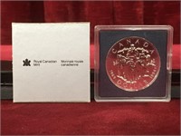 1994 RCMP Dog Team Patrol Canada Silver Dollar