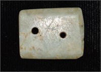 3/4" Pre-Columbian Jade Gorget or Pendant