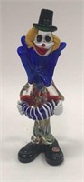 Vintage Venetian Murano Glass Clown Italy