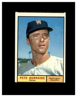 1961 Topps #507 Pete Burnside EX Miscut